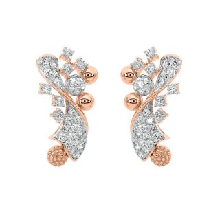 Lucio Round Diamond Stud Earrings